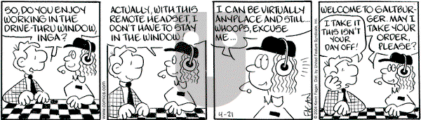 Drabble on Wednesday April 21, 2004 Comic Strip