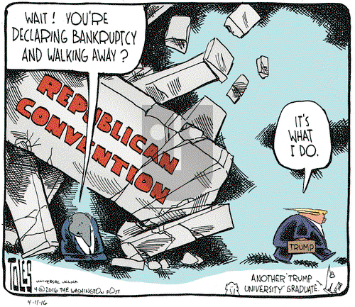 Tom Toles on Monday April 11, 2016 Comic Strip