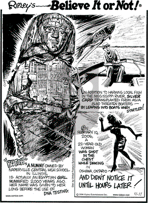 Ripley's Believe It or Not on Tuesday April 11, 2006 Comic Strip