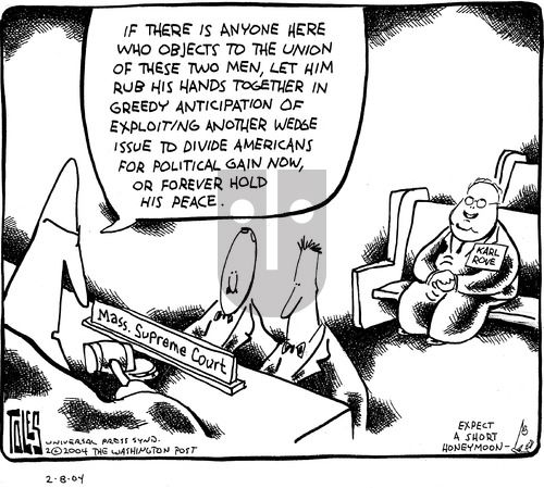 Tom Toles on Monday February 16, 2004 Comic Strip