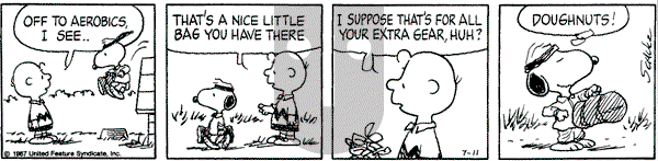 Peanuts - Saturday July 11, 1987 Comic Strip