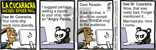La Cucaracha on Monday June 16, 2014 Comic Strip