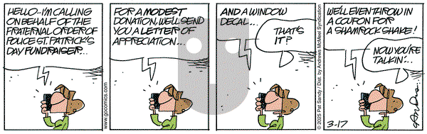 Next Door Neighbors on Monday March 17, 2025 Comic Strip