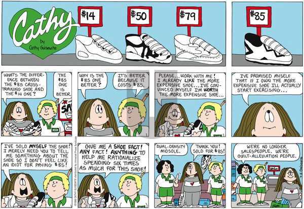 Cathy Classics on Sunday July 5, 1998 Comic Strip