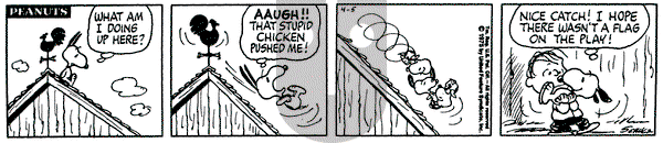 Peanuts on Saturday April 5, 1975 Comic Strip