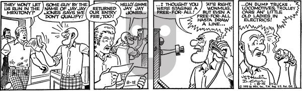 Alley Oop on Saturday August 15, 1970 Comic Strip