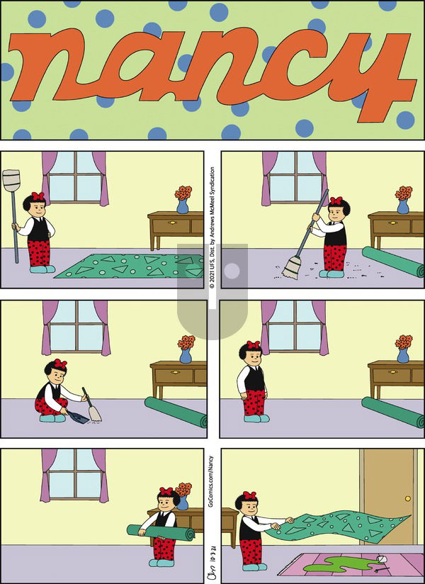 Nancy on Sunday October 3, 2021 Comic Strip