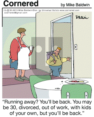 Cornered on Friday November 22, 2013 Comic Strip