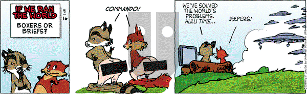 Over the Hedge on Saturday April 16, 2016 Comic Strip