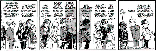 Doonesbury on Tuesday April 12, 1977 Comic Strip