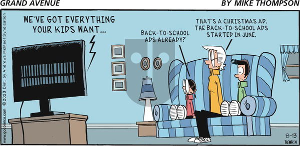 Grand Avenue on Sunday August 13, 2023 Comic Strip