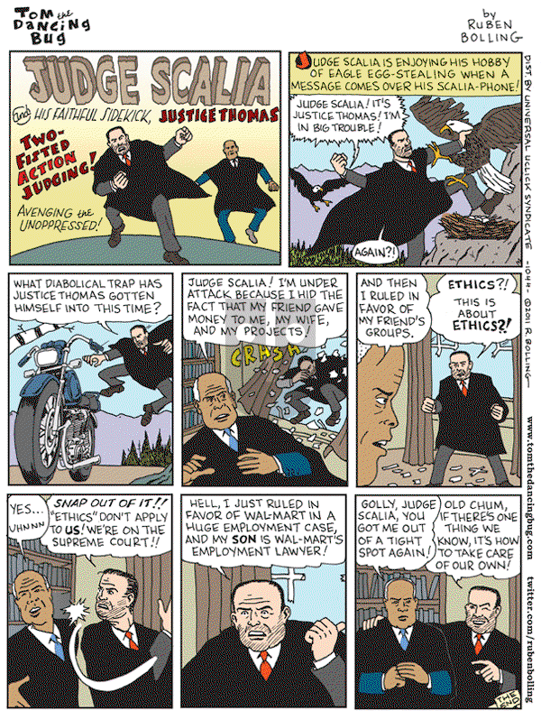 Tom the Dancing Bug on Friday July 1, 2011 Comic Strip