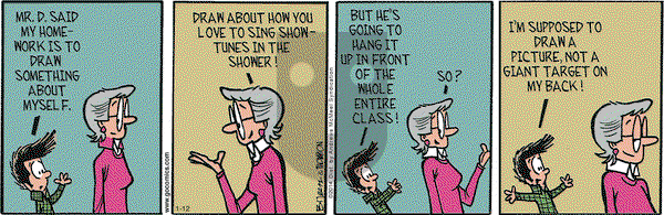 Grand Avenue on Saturday January 12, 2019 Comic Strip