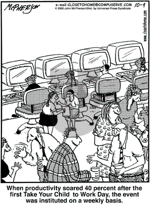 Close to Home on Wednesday December 6, 2000 Comic Strip