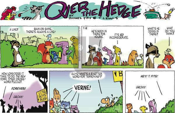 Over the Hedge on Sunday April 28, 2013 Comic Strip