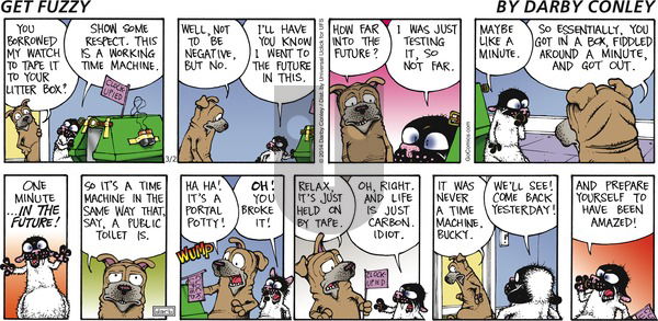 Get Fuzzy on Sunday March 2, 2014 Comic Strip