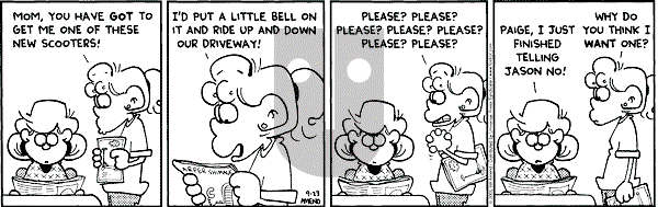 FoxTrot on Saturday September 23, 2000 Comic Strip