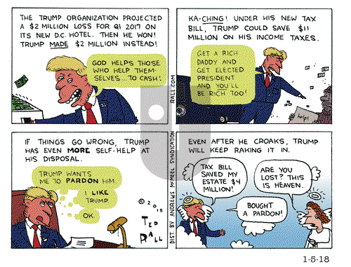 Ted Rall on Friday January 5, 2018 Comic Strip