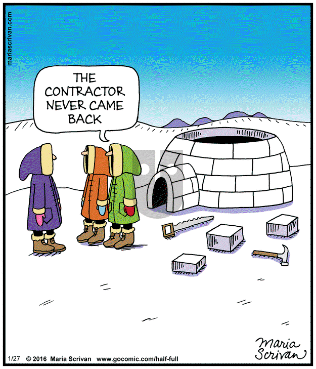 Half Full on Monday January 27, 2025 Comic Strip