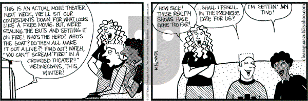 Clear Blue Water on Friday December 14, 2007 Comic Strip