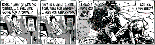 Rose is Rose on Wednesday July 25, 2001 Comic Strip