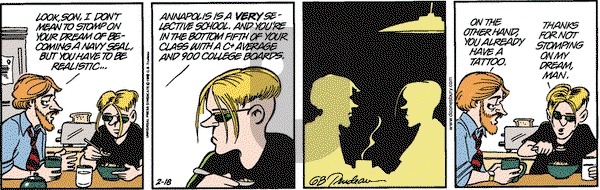 Doonesbury on Thursday February 18, 1999 Comic Strip