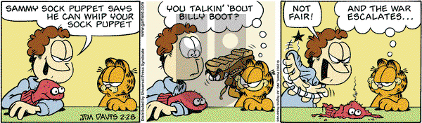 Garfield - Thursday February 28, 2002 Comic Strip