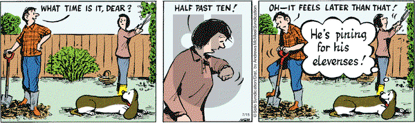 Fred Basset on Thursday July 15, 2021 Comic Strip