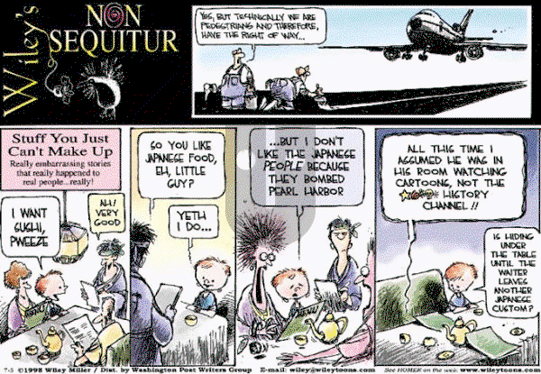 Non Sequitur on Sunday July 5, 1998 Comic Strip