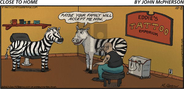 Close to Home on Sunday October 8, 2023 Comic Strip