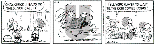 Peanuts on Friday December 3, 1993 Comic Strip