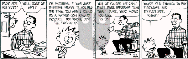 Calvin and Hobbes - Thursday October 6, 2022 Comic Strip