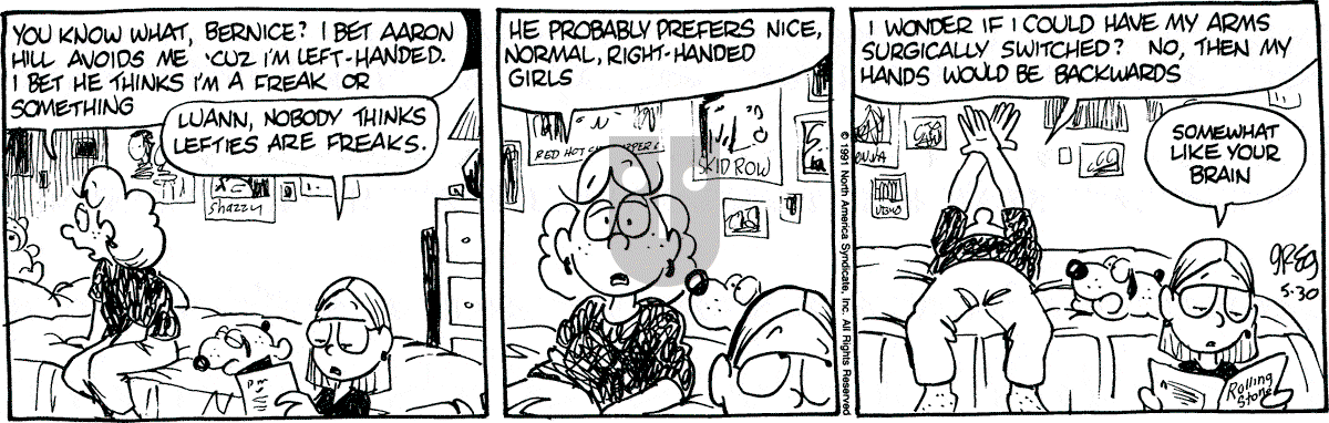 Luann - Thursday May 30, 1991 Comic Strip