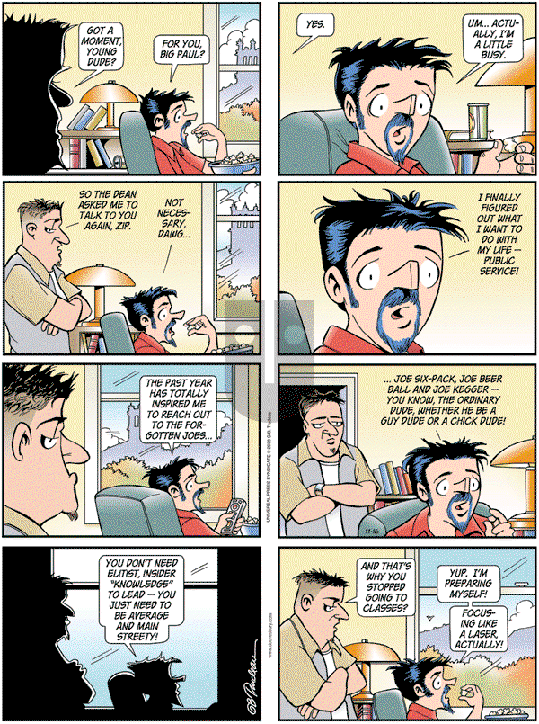 Doonesbury - Sunday November 16, 2008 Comic Strip