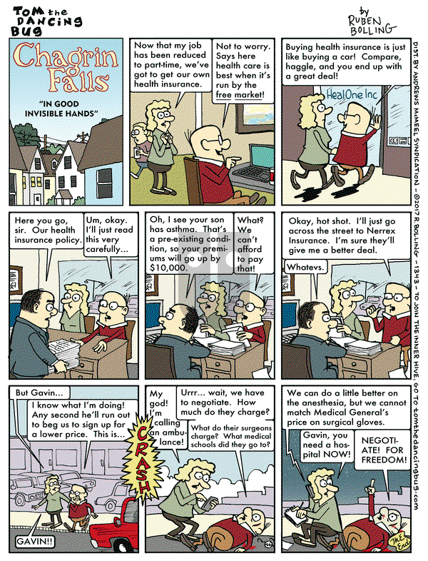 Tom the Dancing Bug on Friday June 23, 2017 Comic Strip