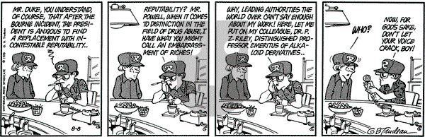 Doonesbury on Tuesday August 8, 1978 Comic Strip