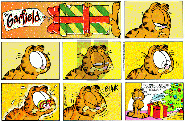 Garfield - Sunday December 22, 1996 Comic Strip