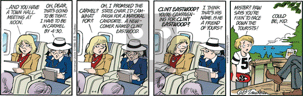 Doonesbury on Monday April 4, 2016 Comic Strip