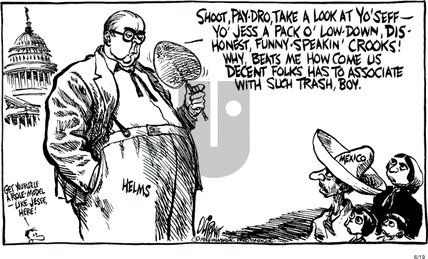 Pat Oliphant - Thursday June 19, 1986 Comic Strip