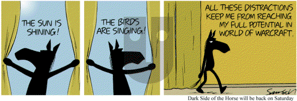 Dark Side of the Horse - Thursday November 6, 2014 Comic Strip