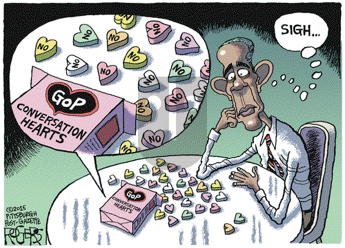 Rob Rogers on Friday February 13, 2015 Comic Strip