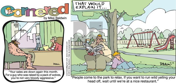 Cornered on Sunday June 15, 2014 Comic Strip