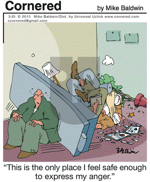 Cornered on Wednesday March 25, 2015 Comic Strip