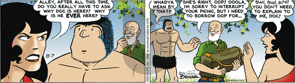 Alley Oop on Wednesday August 7, 2013 Comic Strip