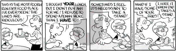 Drabble on Wednesday January 2, 2002 Comic Strip