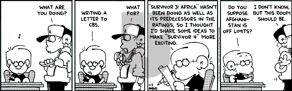 FoxTrot on Monday November 5, 2001 Comic Strip