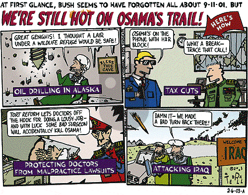 Ted Rall on Thursday February 6, 2003 Comic Strip