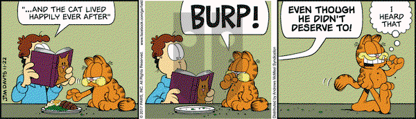 Garfield on Wednesday November 22, 2017 Comic Strip
