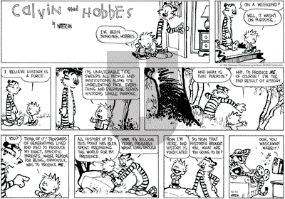 Calvin and Hobbes - Monday October 14, 2024 Comic Strip
