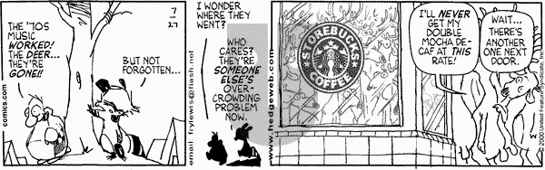 Over the Hedge on Thursday July 27, 2000 Comic Strip